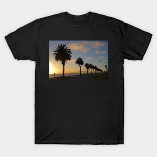 Treasure Island Sunset Palm Trees San Francisco CA T-Shirt